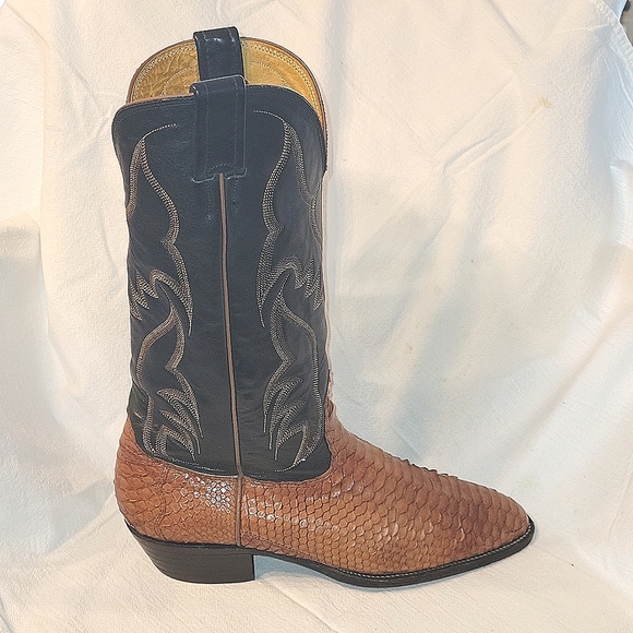 Nocona 44256 Men's Brown Leather Western Boots Sz. 8.5 D - Picture 3 of 9